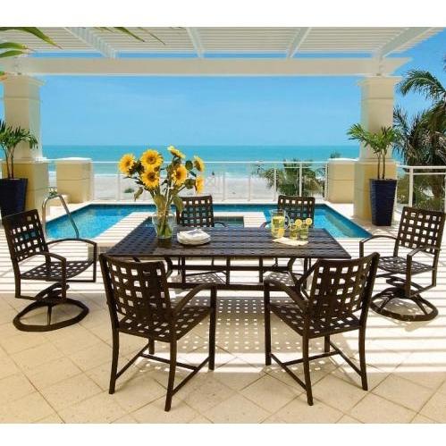 Windham Castings Metro Classic Cast Aluminum Patio Dining Set For 6 Windham Castings Metro Classic Cast Aluminum Patio Dining Set For 6