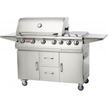 Bull Premium 7-Burner Stainless Steel Propane Gas Grill On Cart