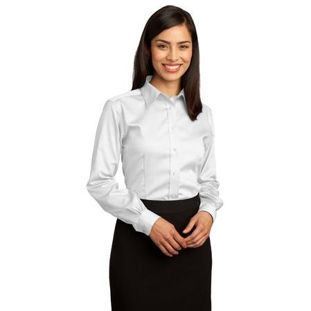Red House Ladies Non-Iron Pinpoint Oxford Shirt Medium - White