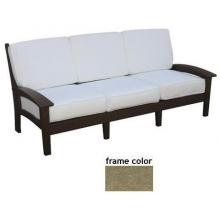 Eagle One Recycled Plastic Newport Couch With Cushions - Driftwood