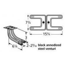 Stainless Steel H Twin, Centered, 2.5 Inch Offset Burner 18102-78202
