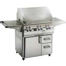 Fire Magic Gas Grills Echelon E790 Propane Gas Grill With Single Side Burner On Cart