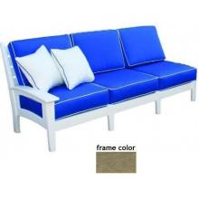 Eagle One Recycled Plastic Newport Sectional Couch With Cushion - Driftwood