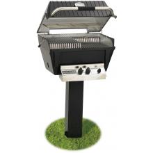 Broilmaster P4-XFN Premium Grill On Black In-Ground Post