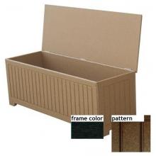 Eagle One Recycled Plastic Sydney Flat Top Deck Box New England Pattern - Black