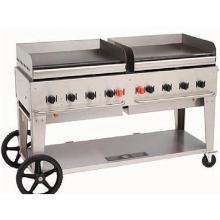 Crown Verity Gas Grills 60 Inch Natural Gas Mobile Outdoor Griddle