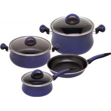 Due Azul Enamel On Steel 7 Pcs. Cookware Set