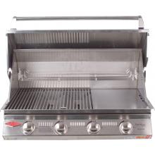 Hood Open (Four Burner Grill Shown)