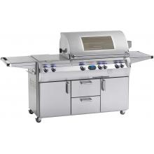 Fire Magic Echelon Diamond E660 Propane Gas Grill With Double Side Burner And Magic View Window On Cart