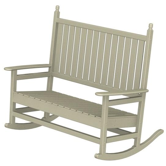 Poly-Wood Recycled Plastic Wood Trade Wind Double Rocking Chair Poly-Wood Recycled Plastic Wood Trade Wind Double Rocking Chair