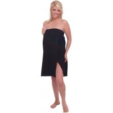 Terry Town Womens Waffle Weave Spa Wrap Towel One Size Fits Most - Black