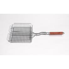 Outset Grill Basket W/ Rosewood Handle