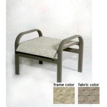 Bonaire Aluminum Sling Ottoman With Saddle Frame And A0924 Fabric