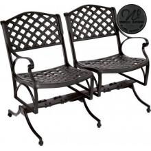 Windham Castings Meridian Spring Settee Frame Only, Black