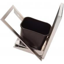 BBQ Guys 500 Series Tilt-Out Trash Bin Side Top View with Trashcan