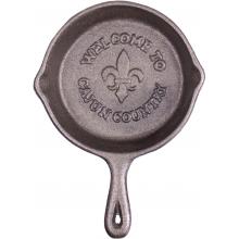 Cajun Cookware 3 Inch Cajun Country Fleur-De-Lis Cast Iron Skillet