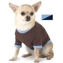 Doggie Skins Ringer T-Shirt - Light Blue/Navy