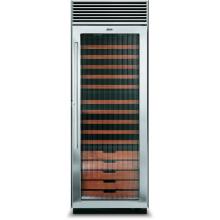 Viking DDWB301FR 150 Bottle Designer Series Built In Triple Zone Right Hinge Wine Cellar - Fluted Glass Door