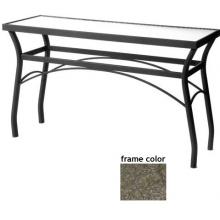 Sterling 18 X 54 Inch Aluminum Rectangle Console Table - Glass With Scavo Bronze Frame