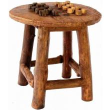 Groovy Stuff Teak Wood Waco Wheel Game / Lounge Table - TF-770