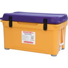 Engel Roto-Molded Plastic Rugged Cooler / Ice Chest - 65 Quarts - Purple And Gold