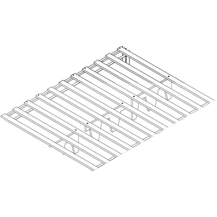 Atlantic Furniture Slat Kit Full Bed W/Center Support - 65303