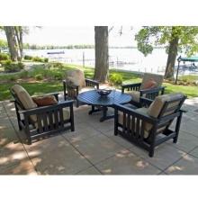 Poly-Wood Club Mission Recycled Plastic Wood Lounge Set
