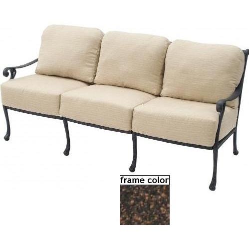 Suncoast Presidio Deep Seating Cast Aluminum Sofa - Mahogany Suncoast Presidio Deep Seating Cast Aluminum Sofa - Mahogany