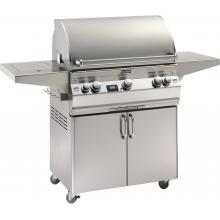 Fire Magic Aurora A540 Propane Gas Grill With Single Side Burner On Cart