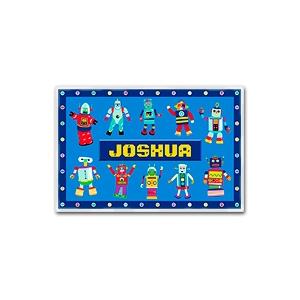 Olive Kids Personalized Laminate Placemat - Robots