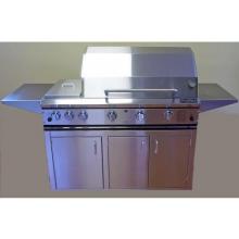 ProFire Professional Series 48 Inch Hybrid Natural Gas Grill With Rotisserie And Double Side Burner - On Cart