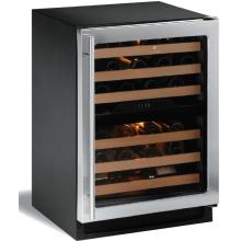 U-Line 2275ZWCS-01 43 Bottle Dual Zone Built-In Wine Captain - Glass Door / Stainless Steel Trim