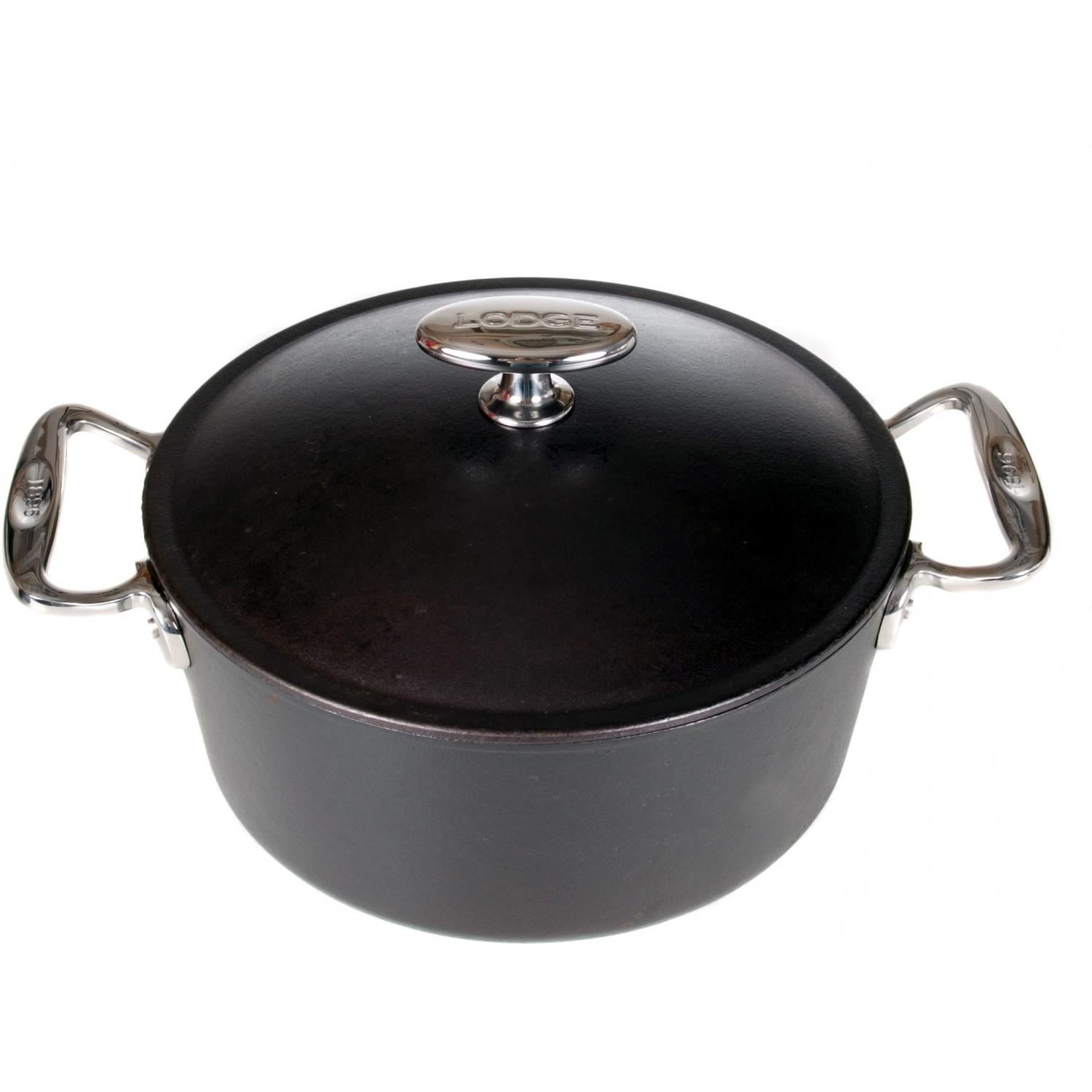 Lodge Dutch Ovens 4.5 Quart Seasoned Signature Series Cast Iron Dutch Oven - SS10D