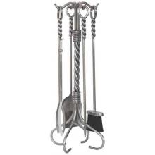 UniFlame 5 Piece Stainless Steel Fireset With Ring/Twist Handles