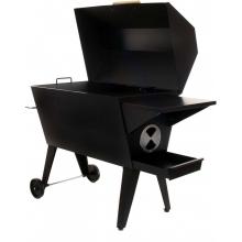Cajun Grill PGI-100 Super BBQ Charcoal Grill Side Open Details