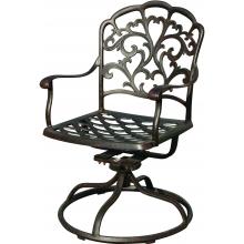 Darlee Catalina Patio Swivel Rocker Dining Chair - Antique Bronze