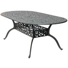 Darlee Catalina Cast Aluminum 42 X 84 Oval Outdoor Patio Dining Table - Antique Bronze