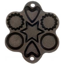 Cajun Cookware Pans Star Seasoned Cast Iron Muffin Pan