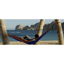 Grand Trunk Double Parachute Hammock, Navy/Red Double Parachute Hammock