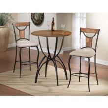 Hillsdale Pacifico 3 Piece Bistro Table Set - Black - 4137PTBS