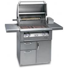 Alfresco Gas Grills Classic 30 Inch Propane Gas Grill With Rotisserie On Cart With Drawers