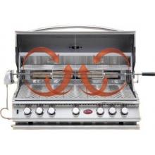 Cal Flame 40 Inch 5 Burner Convection Built In Natural Gas Grill (Ships As Propane With Conversion Fittings)