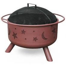 Landmann Big Sky Stars And Moons Fire Pit With Georgia Clay Finish