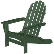 Poly-Wood Recycled Plastic Wood Classic Adirondack Curve Back Lounge Chair
