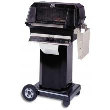 MHP Gas Grills JNR4DD Propane Gas Grill W/ SearMagic Grids On Black Cart