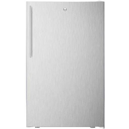 Summit 2.8 Cu. Ft. Compact Freezer - Stainless Steel Door \/ White Cabinet - FS407LBISSHV Summit 2.8 Cu. Ft. Compact Freezer - Stainless Steel Door \/ White Cabinet - FS407LBISSHV