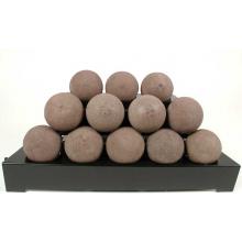 Rasmussen 30 Inch Brown ALTERNA See-Thru Vent Free Natural Gas FireBalls With Black Chassis And Variable Flame Remote
