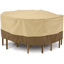 Classic Accessories Veranda Patio Table And Chair Set Cover - Pebble/Barn/Earth - Med. Round