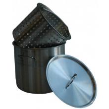 Cajun Cookware Pots With Basket And Lid 20 Quart Aluminum Stock Pot