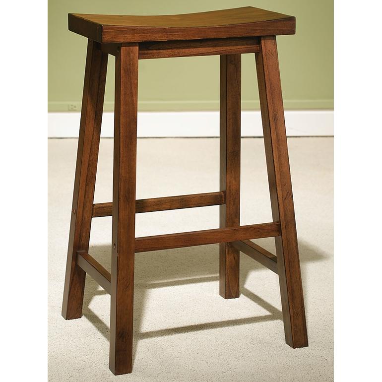 Powell Furniture - Honey Brown Bar Stool 29 Inch Seat Height - 455-431